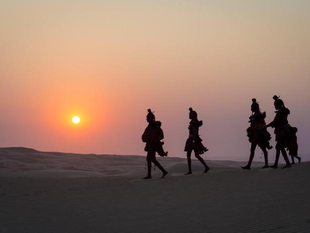 Die Himbas sind ein Nomadenvolk in Namibia.